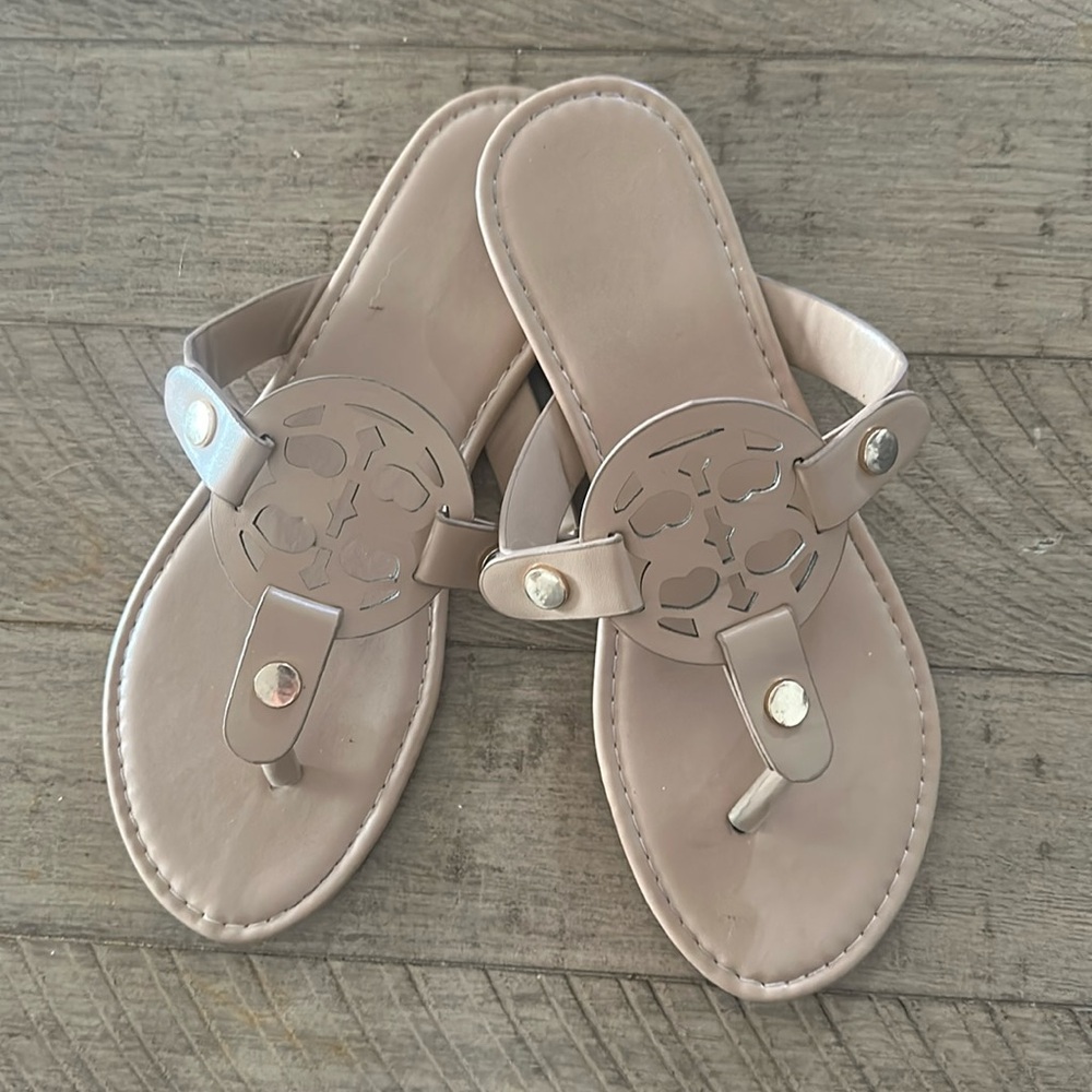 Nude sandals